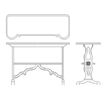 Mignon Console Table with Open Display Shelf